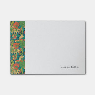 Summer floral pattern post-it notes