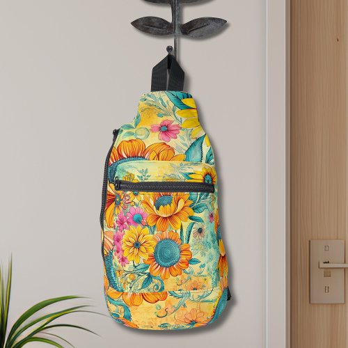 Summer Floral Sling Bag