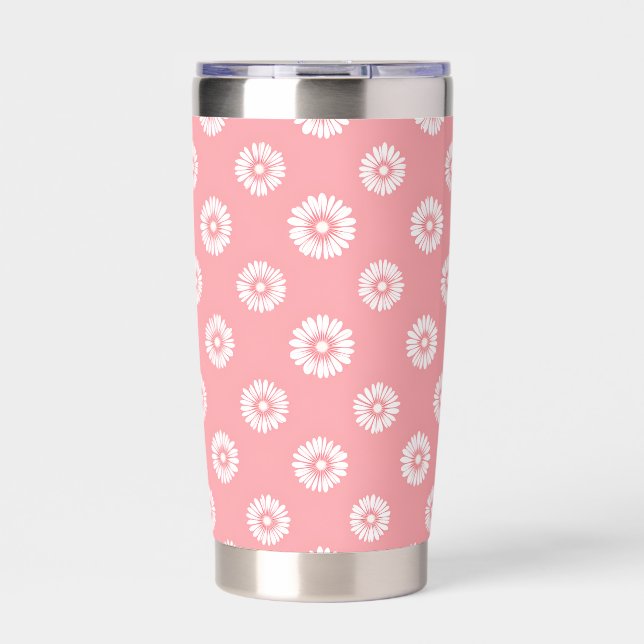 Summer Floral Tumbler – 20oz Stainless Steel (Front)
