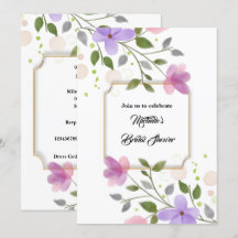 Summer floral watercolor bridal shower celebration