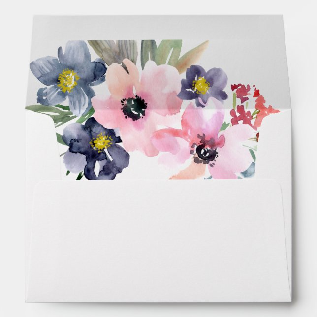 Summer Floral Wedding  Envelope (Back (Bottom))