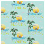 Summer Florida Sailboat Sunset Coastal Beach Fabric