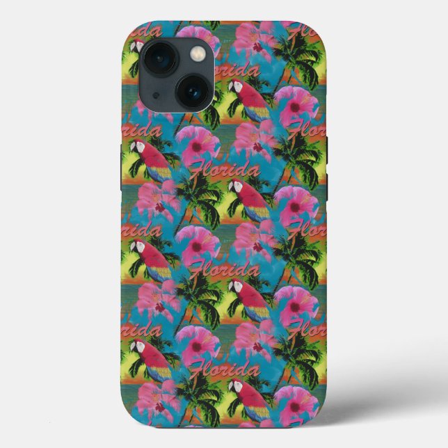 Summer Florida Tropical Sunset Beach Coastal Case-Mate iPhone Case (Back)
