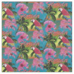 Summer Florida Tropical Sunset Beach Coastal Fabric