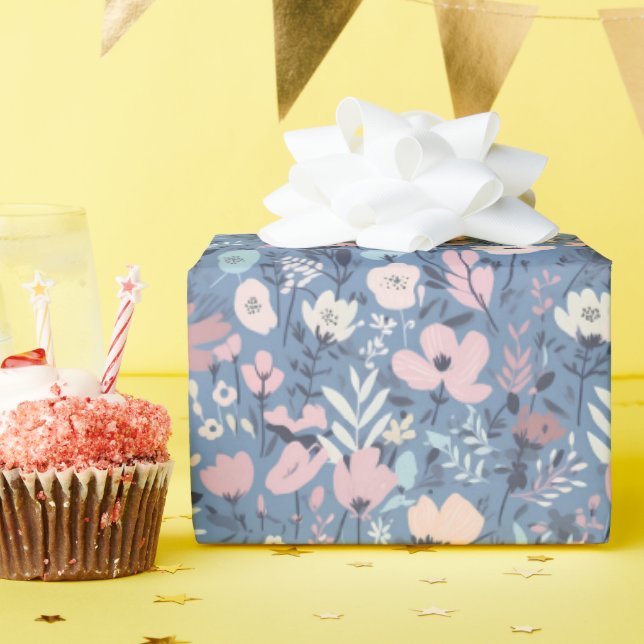 Summer Flower Collection Wrapping Paper (Birthday Party)