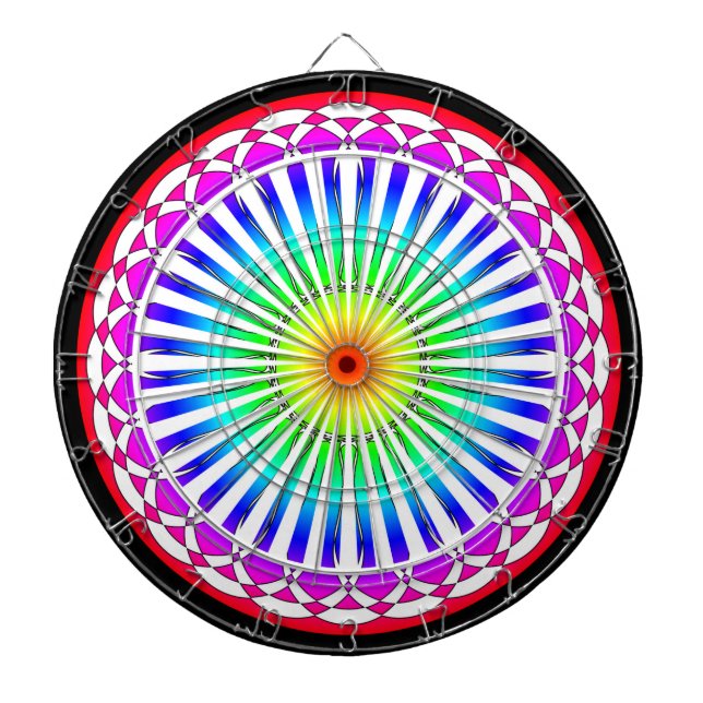 Summer Flower Dart Board (Front)