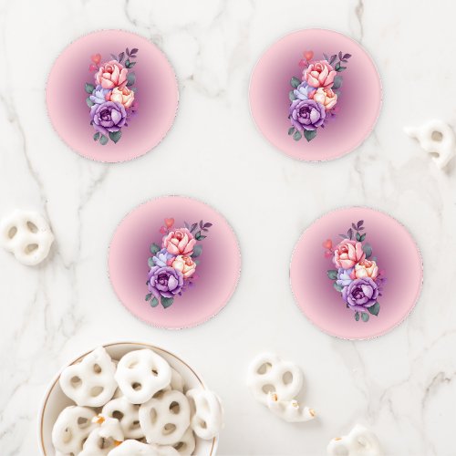 Summer Flower Design Coaster Set