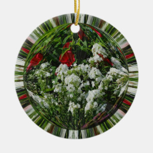 Summer Flower Garden Abstract Art Ornament