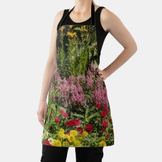 Summer Flower Garden Floral Apron