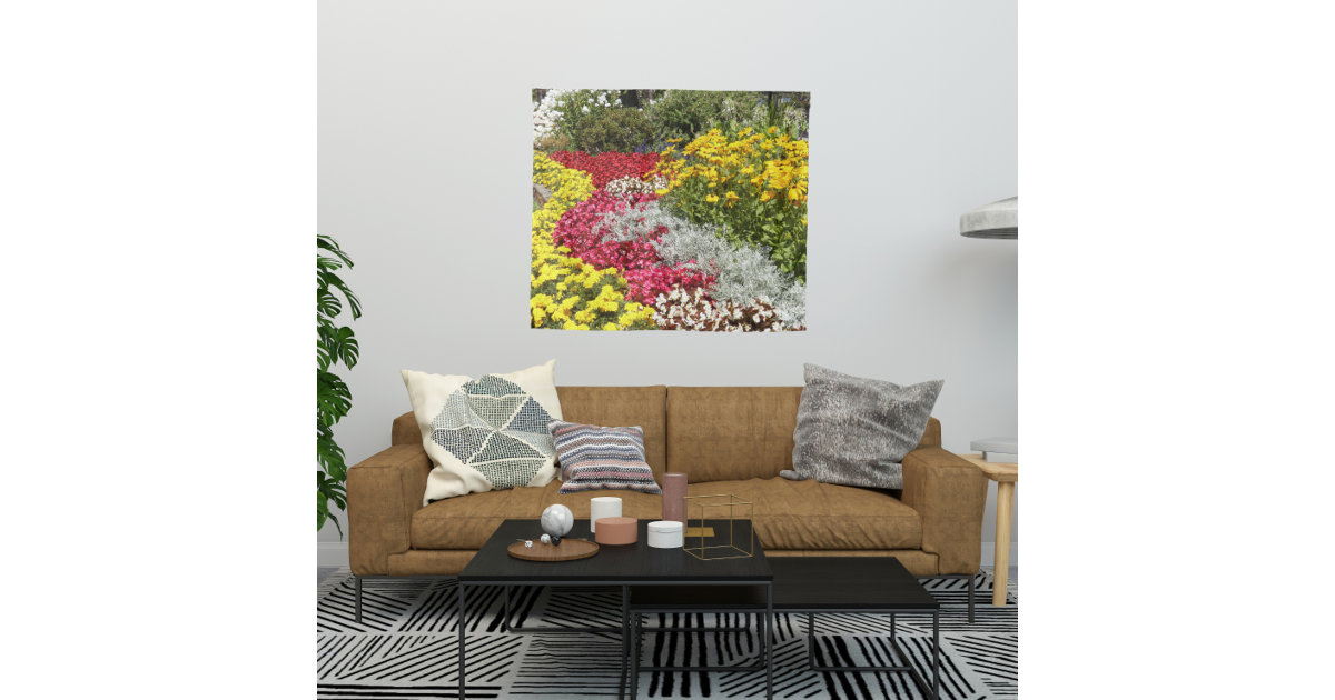 Summer Flower Garden Floral Tapestry | Zazzle