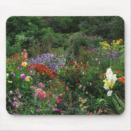 Summer Flower Garden Mouse Pad