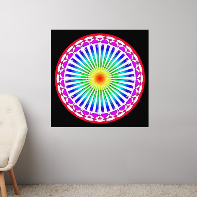 Summer Flower Wall Decal (Living Room 2)
