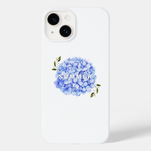 Summer Flowerwith Blue Hydrangea Case_Mate iPhone 14 Case