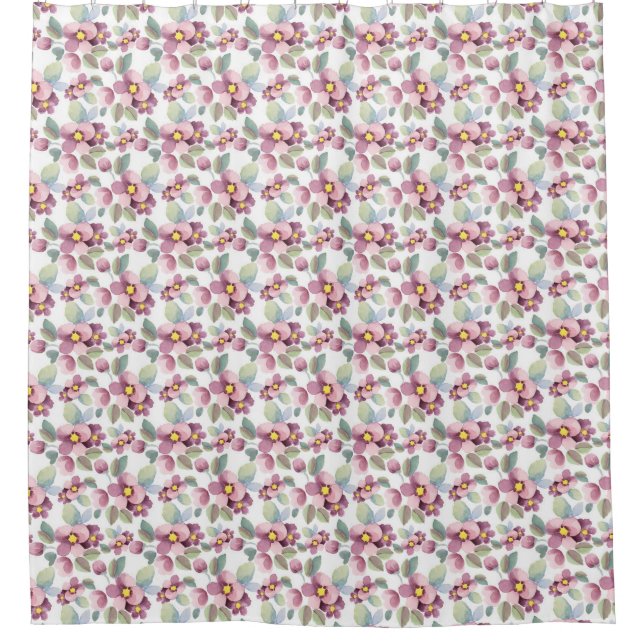 Summer flowers 1 shower curtain (Front)