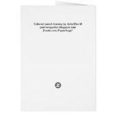 Summer Flowers Blank Card (Back)