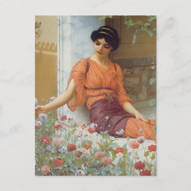 Summer Flowers by John William Godward Postcard (Front)