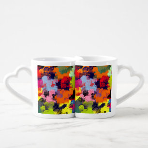 SUMMER FLOWERS COFFEE MUG SET