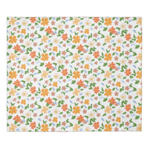 Summer flowers colourful duvet cover