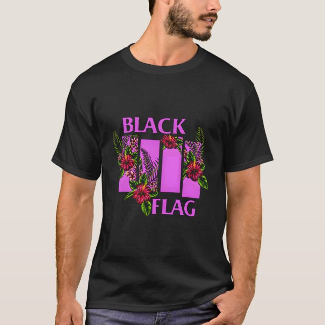 Summer Flowers Flag T-Shirt (Front)