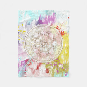 Summer Flowers Fleece Blanket