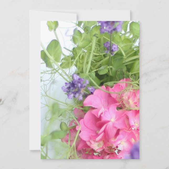 summer flowers invitation (Front)