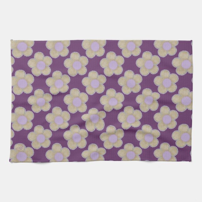 Summer Flowers Kitchen Towel (Horizontal)