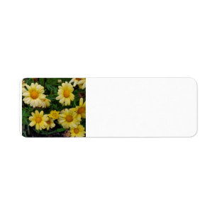 Summer flowers label