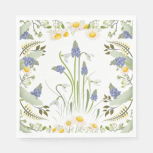 Summer Flowers Luncheon Napkin