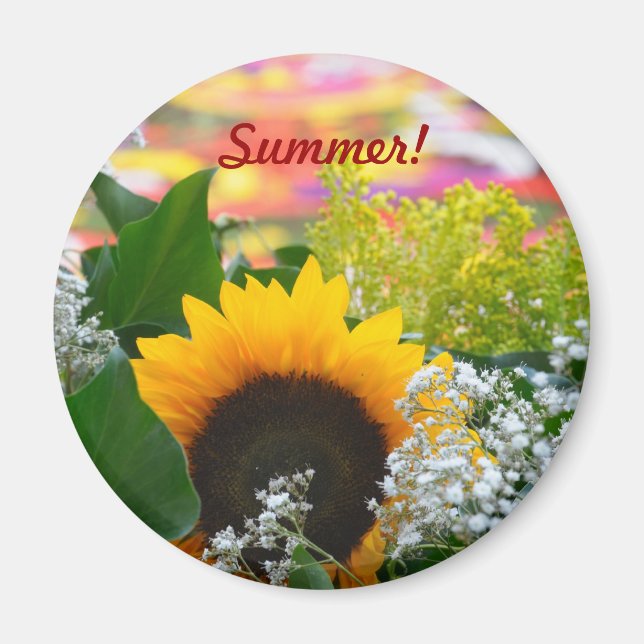 Summer flowers magnet (Front)