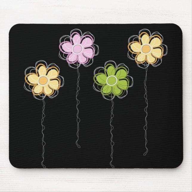 Summer Flowers Mouse Pad (Front)
