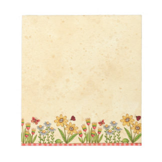 Summer Flowers Notepad