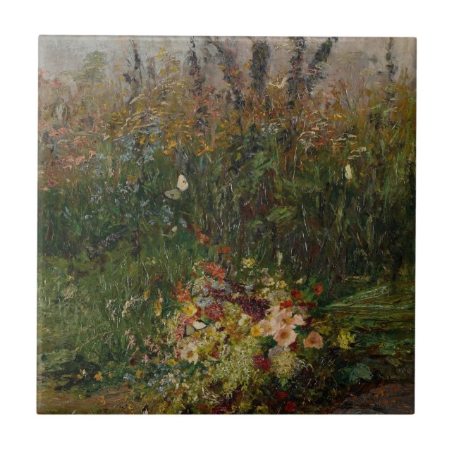 Summer Flowers of the Field Ceramic Tile (Front)