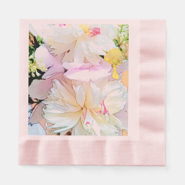 Summer Flowers Paper Napkin (Front)