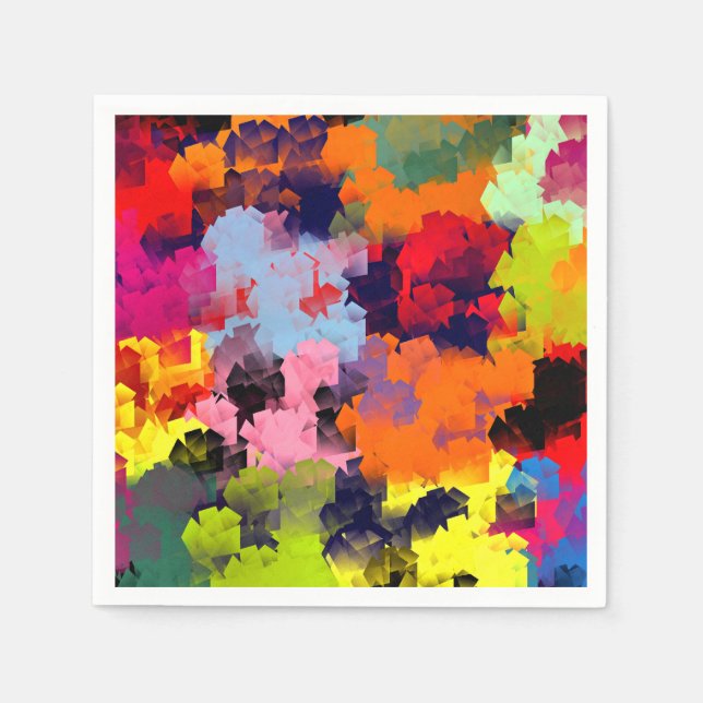 SUMMER FLOWERS PAPER NAPKINS (Front)