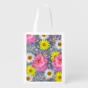 Summer Flowers Reusable Bag