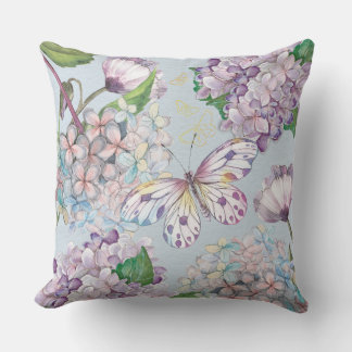Summer Flowers Throw Pillow