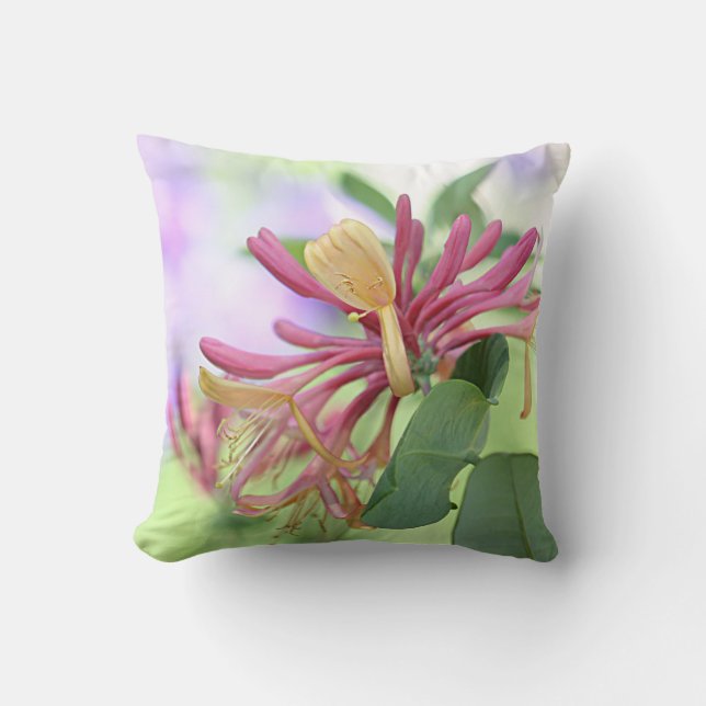 Summer flowers throw pillow (Front)