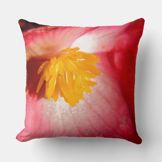 Summer Flowers. Throw Pillow (Front)