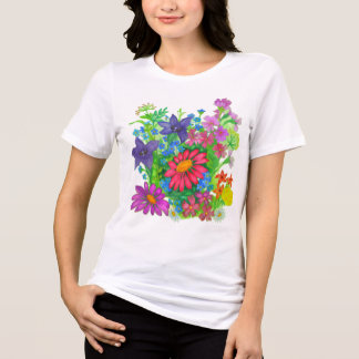 Summer flowers Tri-Blend shirt