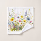 Summer Flowers Wildflowers on White