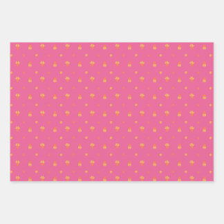 Summer flowers wrapping paper sheets