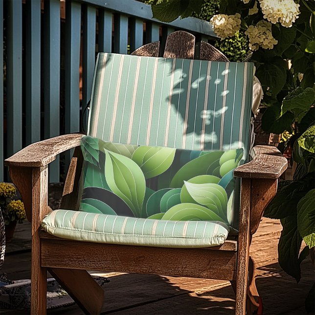 Summer Foliage Lumbar Pillow (Creator Uploaded)