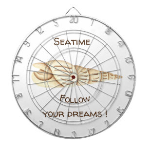 Summer Follow your dreams Shell Romantic Cute Dart Board