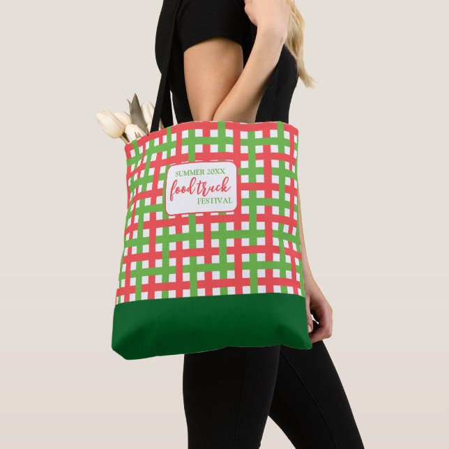 Summer Food Truck Festival Event Swag VIP Gift Tote Bag (Close Up)