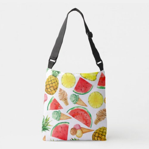 Summer Food Watermelon Ice_cream Crossbody Bag