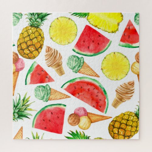 Summer Food Watermelon Ice_cream Jigsaw Puzzle