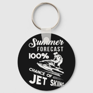 Summer Forecast 100% Chance Of Jet Skiing Keychain