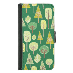 Summer Forest: Nature Inspired Design Samsung Galaxy S5 Wallet Case