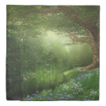 Summer Forest River (1 Side) Queen Duvet Cover at Zazzle