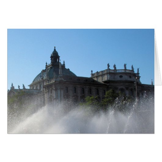 Summer Fountains - Munich, Germany Cards (Front Horizontal)